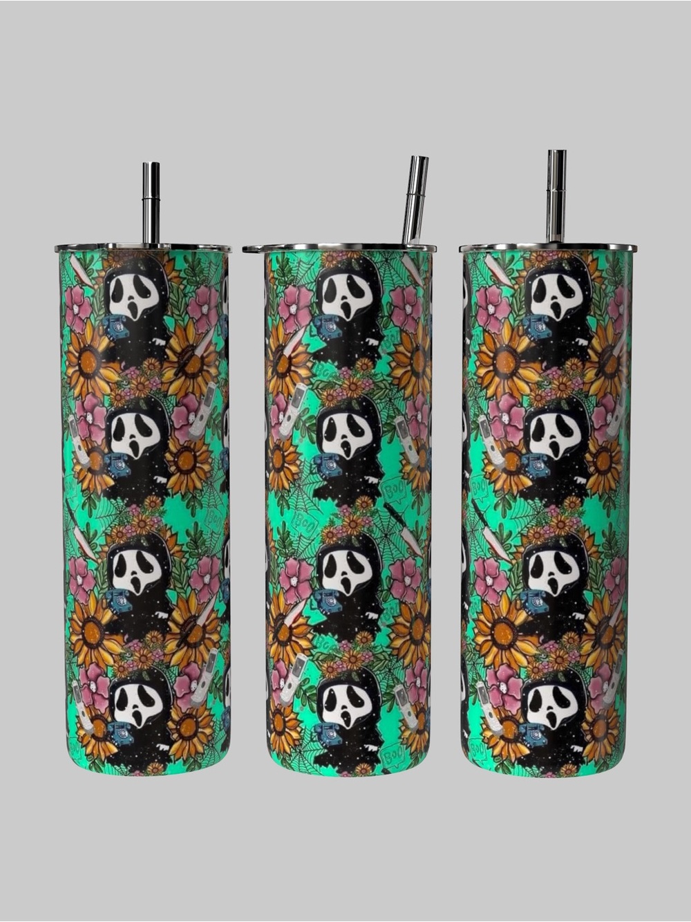 Scream Ghostface Cute Spooky 20oz Tumbler